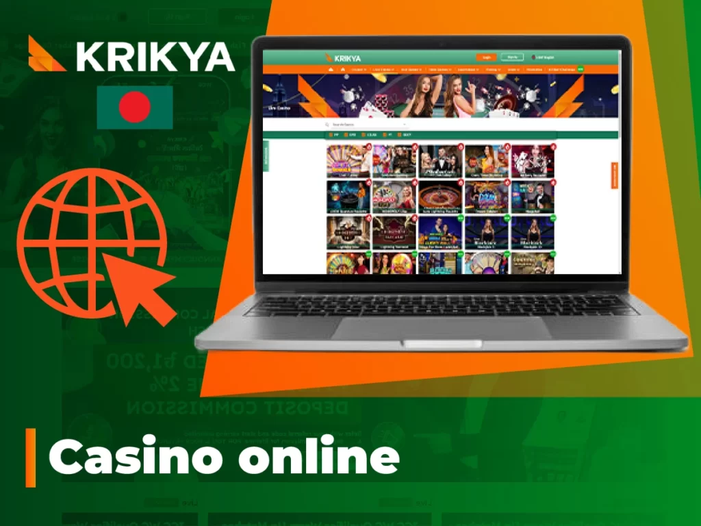 Krikya online casino with great range of slots, table games and live dealer games
