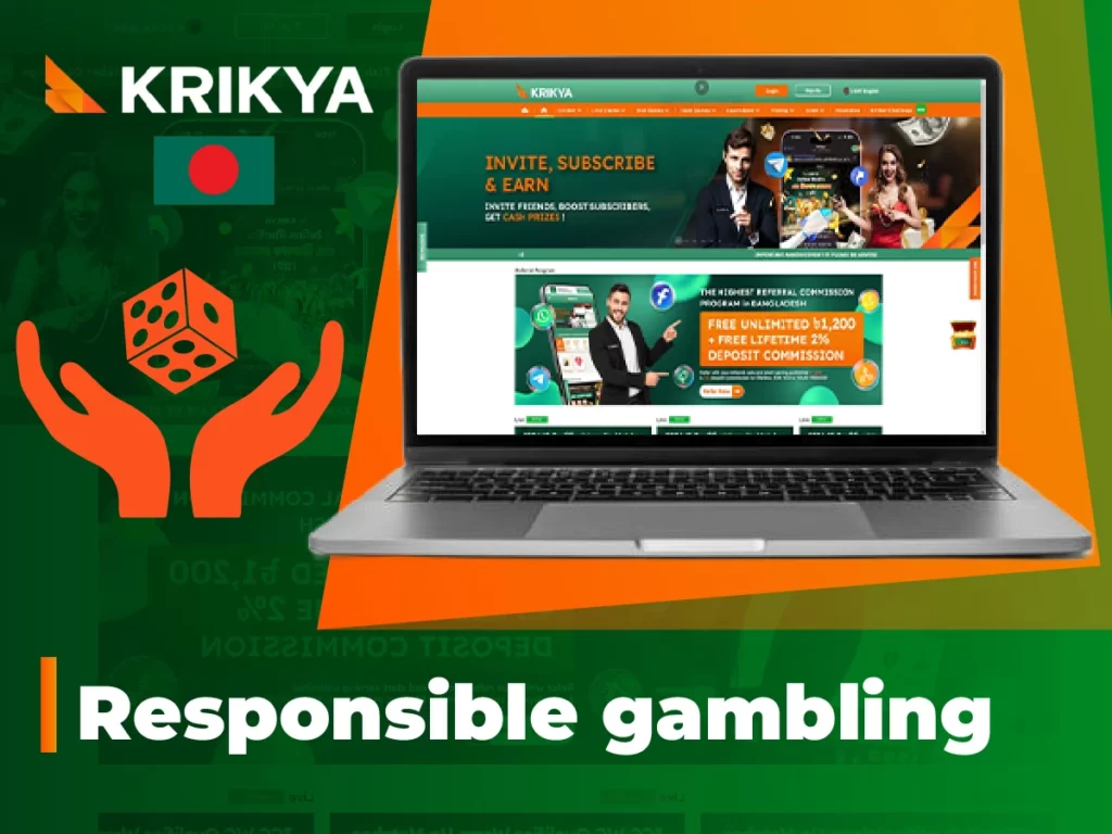 Responsible gambling at Krikya