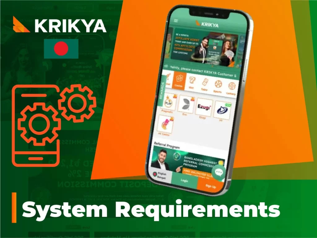 Android system requirements in order to install Krikya mobile application