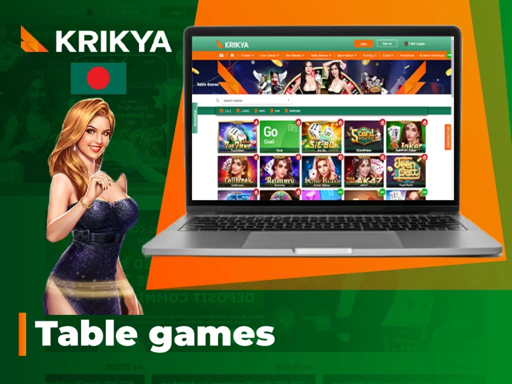 Krikya table games